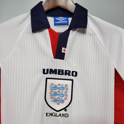 Camiseta retro de local de Inglaterra 1998 - Manga larga