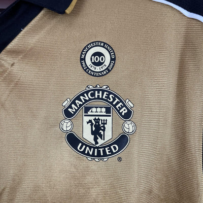 Camiseta retro del centenario del Manchester United (local, 2001/02) - Manga larga