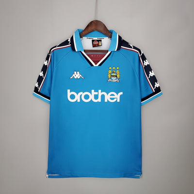 Camiseta retro local del Manchester City 1997/99
