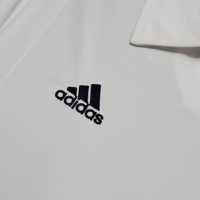 Camiseta retro de local del Real Madrid 2002 - Manga larga