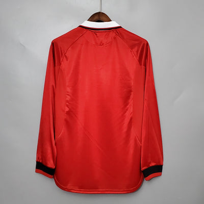 Camiseta retro local del Manchester United 1999/00 - Manga larga