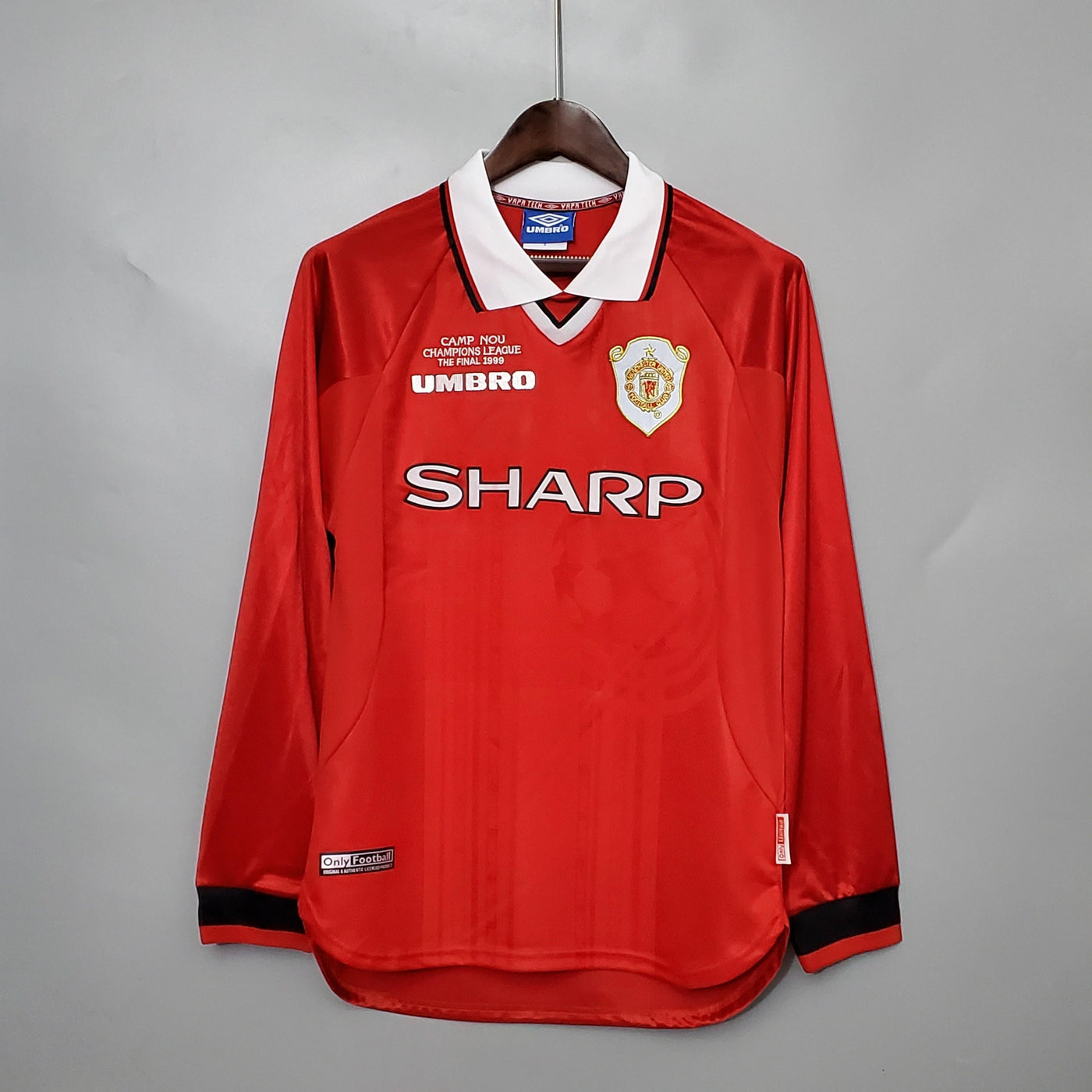Camiseta retro local del Manchester United 1999/00 - Manga larga