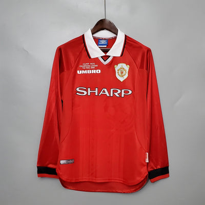 Camiseta retro local del Manchester United 1999/00 - Manga larga
