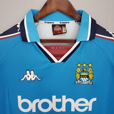 Camiseta retro local del Manchester City 1997/99