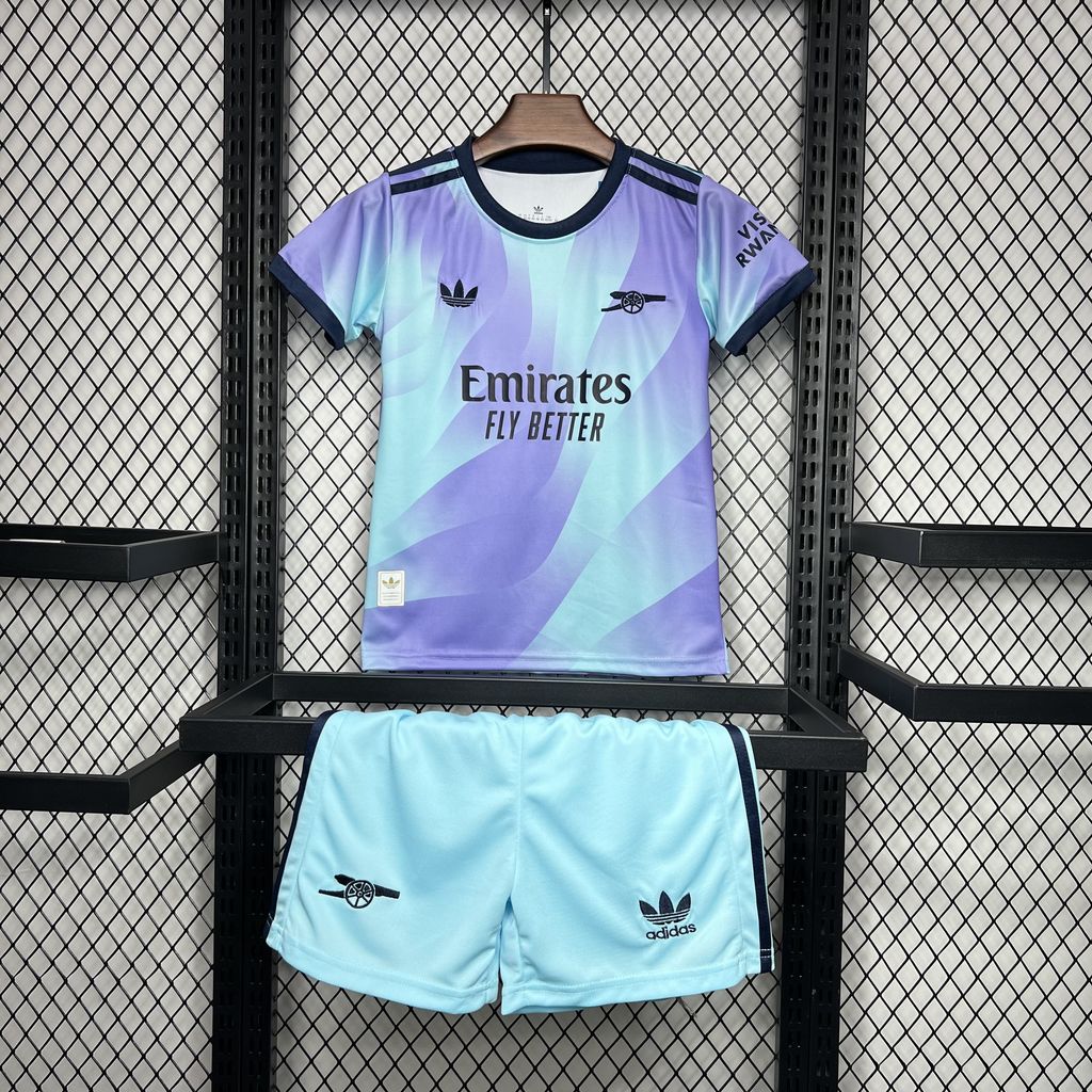 Tercera equipación infantil del Arsenal 2024/2025
