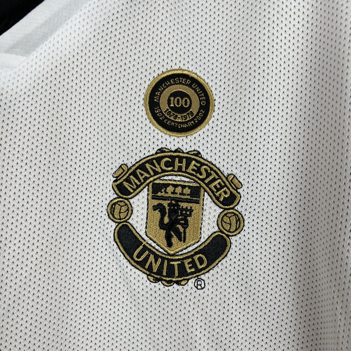 Camiseta retro del centenario del Manchester United (local, 2001/02) - Manga larga