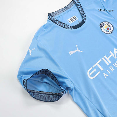 Camiseta local del Manchester City 2024/2025 - Blanco y azul