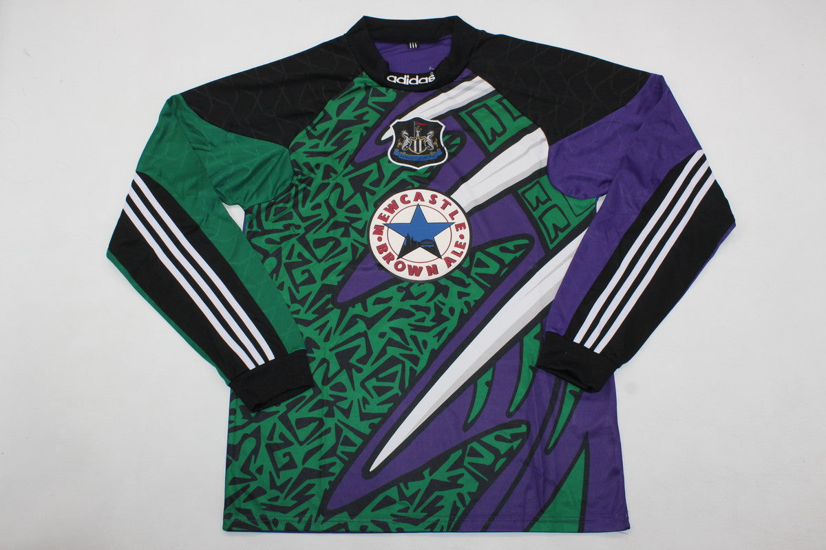 Camiseta retro local del Newcastle 1995/1996, portero, morado - Manga larga