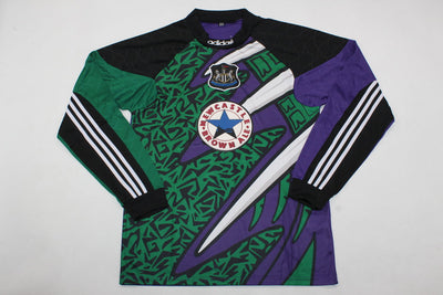 Camiseta retro local del Newcastle 1995/1996, portero, morado - Manga larga