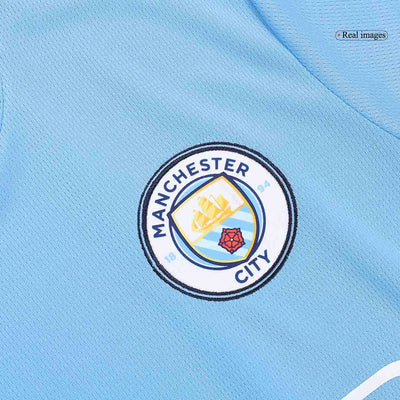 Camiseta local del Manchester City 2024/2025 - Blanco y azul