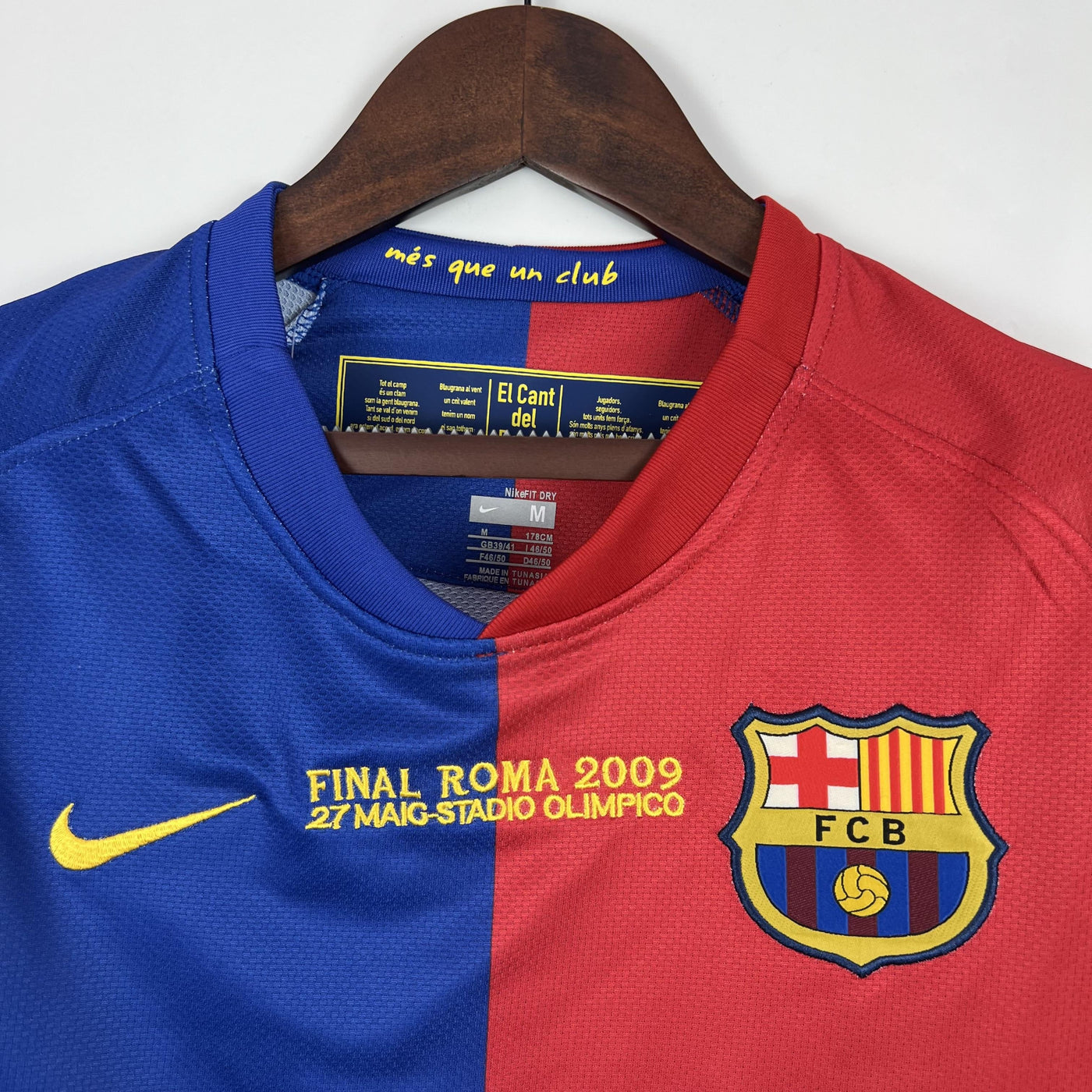 Camiseta retro local del Barcelona de la UEFA Champions League 2008/2009
