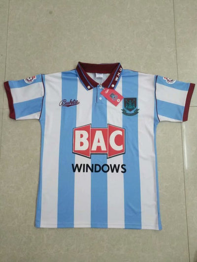 Camiseta retro de visitante del West Ham United 1991/1992