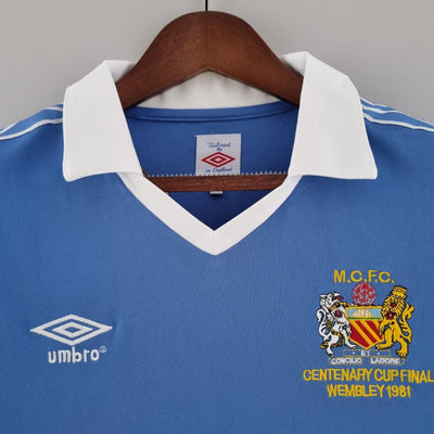 Camiseta retro local del Manchester City 1981/82