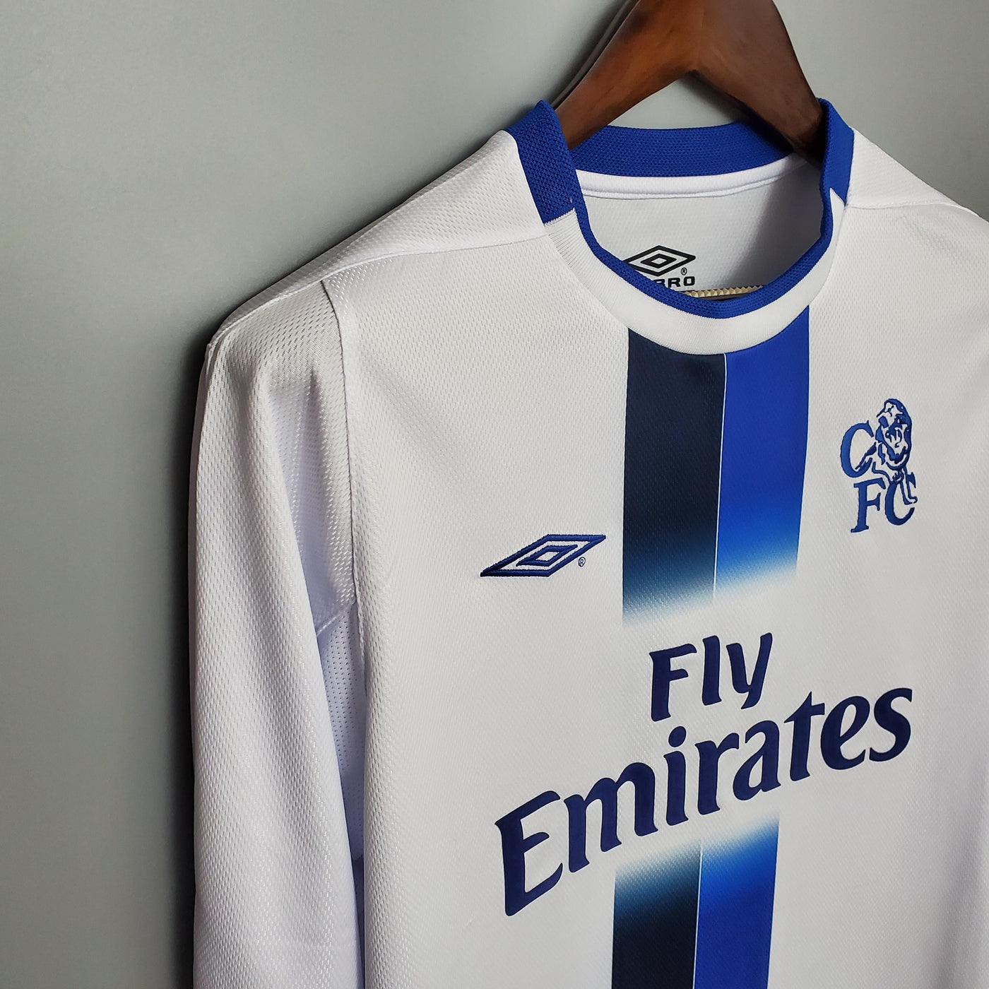 Camiseta retro visitante del Chelsea 2003/05 - Manga larga