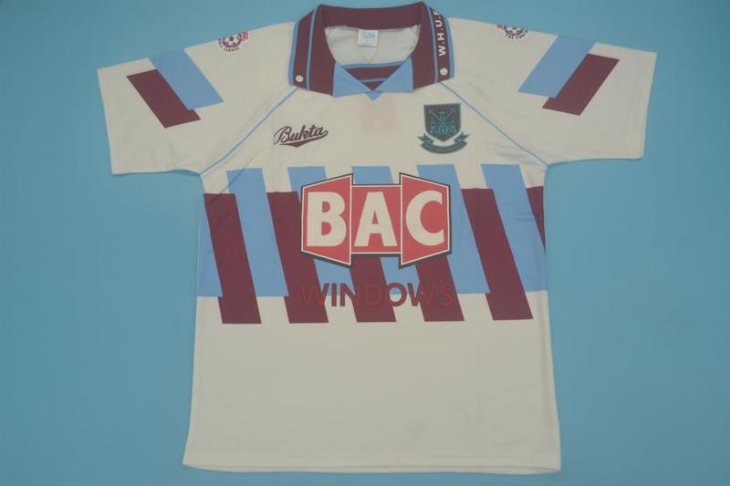 Camiseta retro de visitante del West Ham United 1991/1992 II