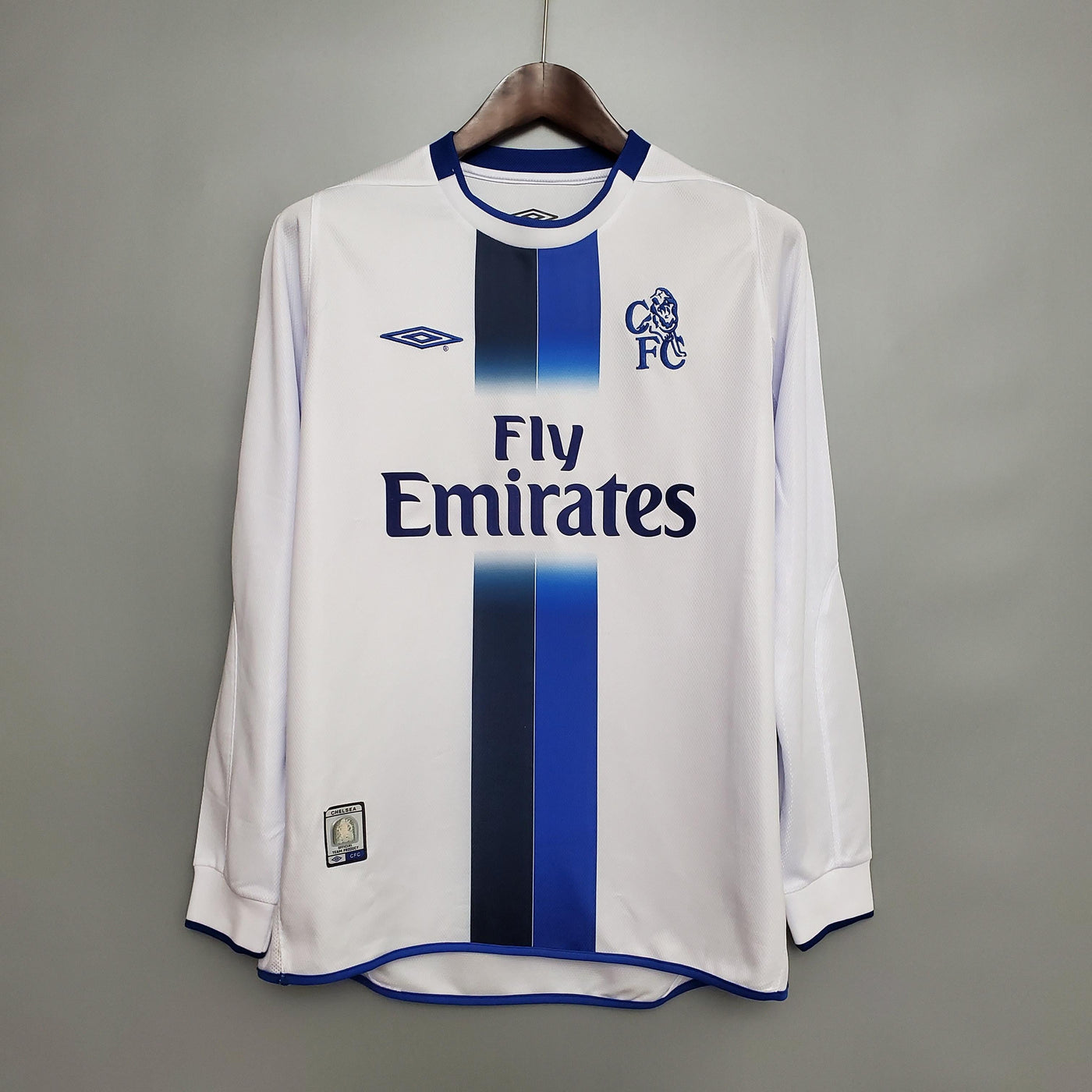 Camiseta retro visitante del Chelsea 2003/05 - Manga larga