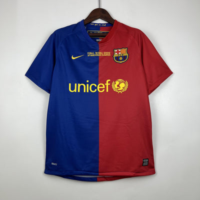 Camiseta retro local del Barcelona de la UEFA Champions League 2008/2009
