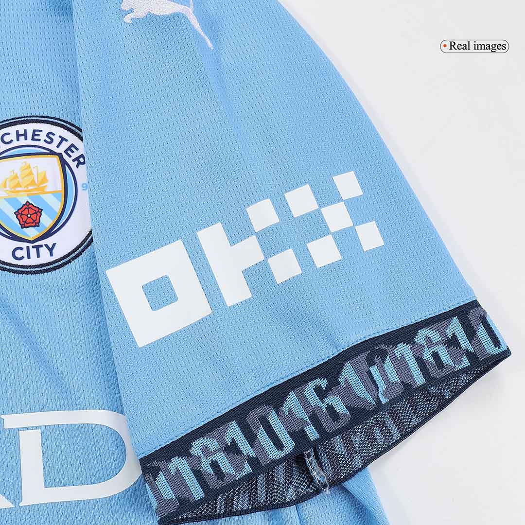 Camiseta local del Manchester City 2024/2025 - Blanco y azul