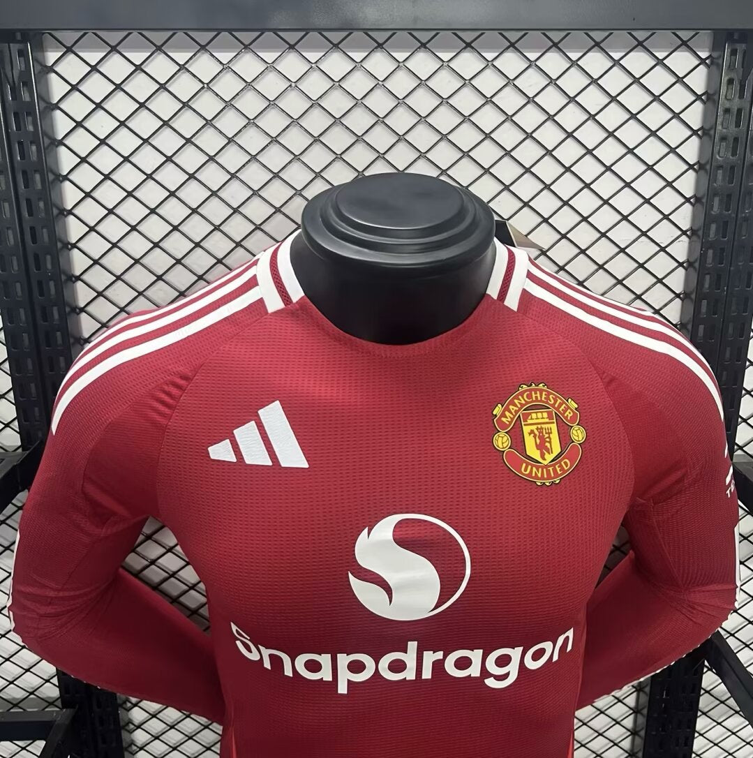 Camiseta de local del Manchester United 2024/2025, manga larga