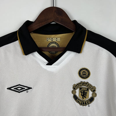 Camiseta retro del centenario del Manchester United (local, 2001/02) - Manga larga