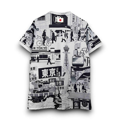 Camiseta gris de edición especial de Japón Tokio 2024