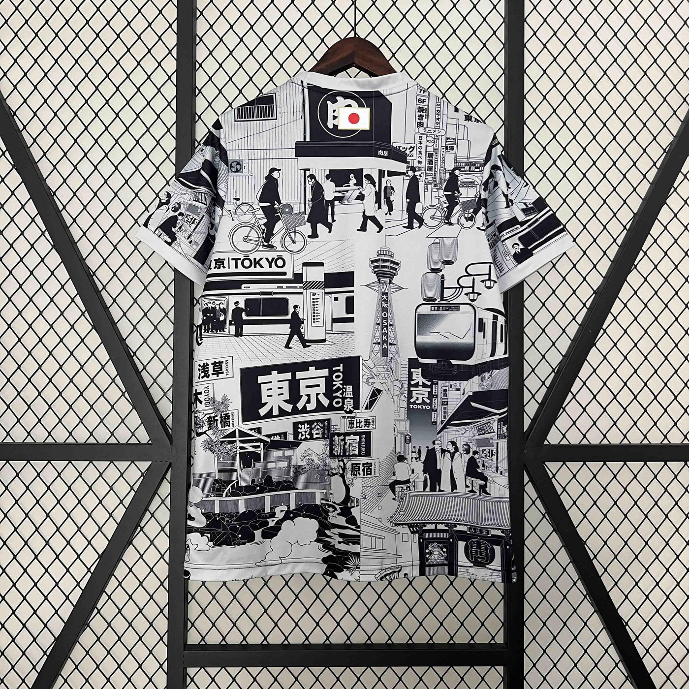 Camiseta gris de edición especial de Japón Tokio 2024