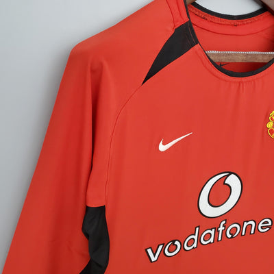 Camiseta retro del centenario del Manchester United (local) 2002/04