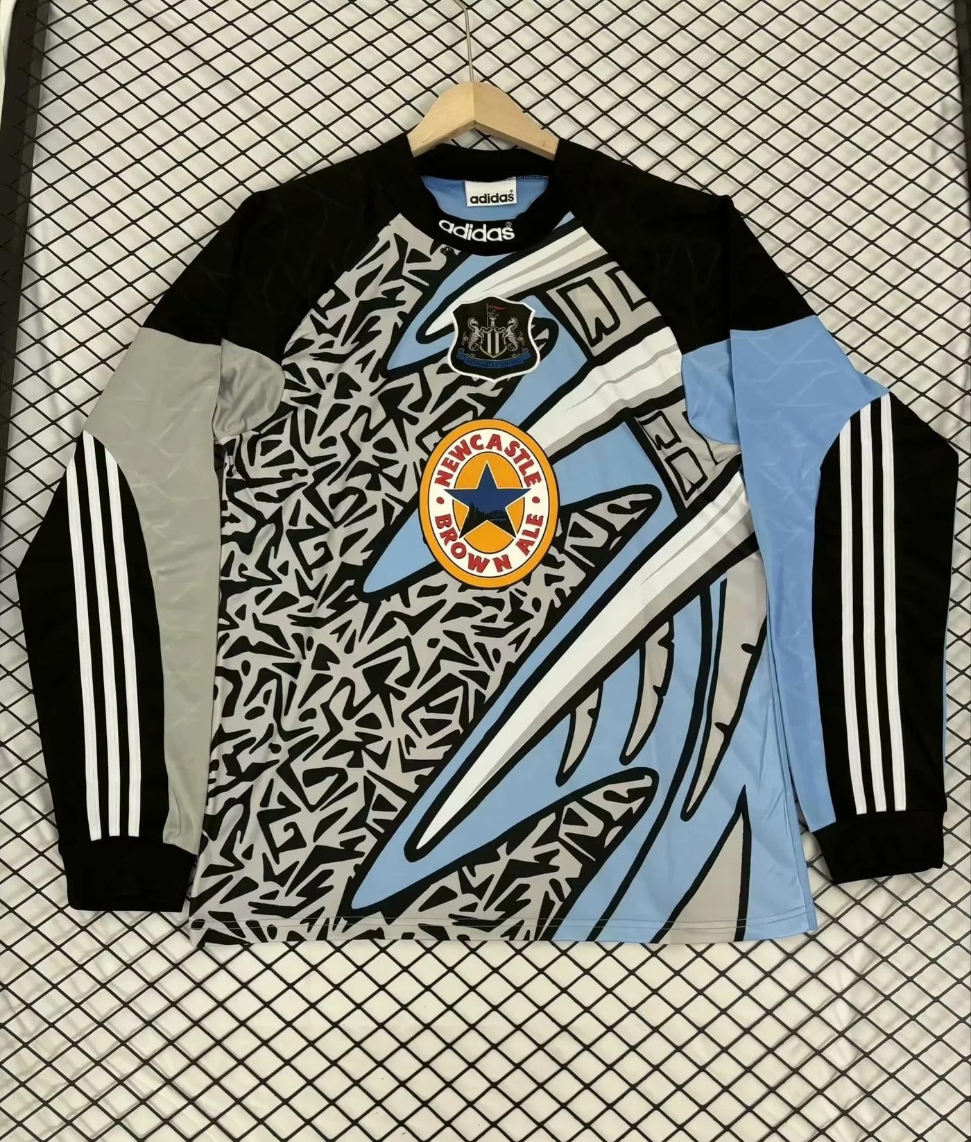 Camiseta retro local del Newcastle 1995/1996, portero (manga larga)