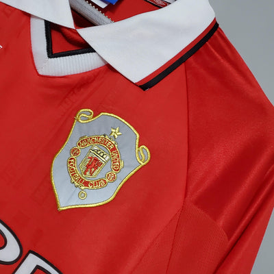 Camiseta retro local del Manchester United 1999/00 - Manga larga