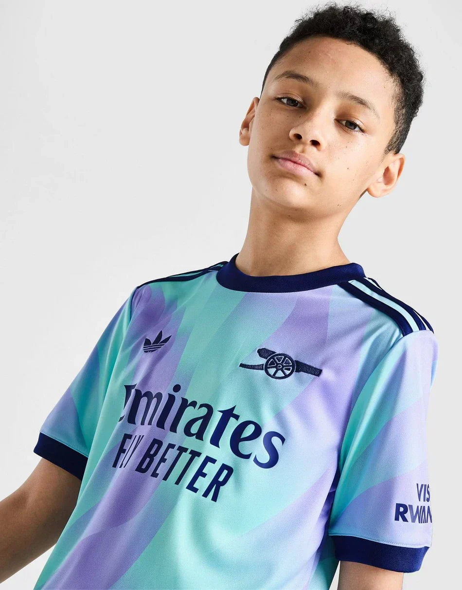 Tercera equipación infantil del Arsenal 2024/2025