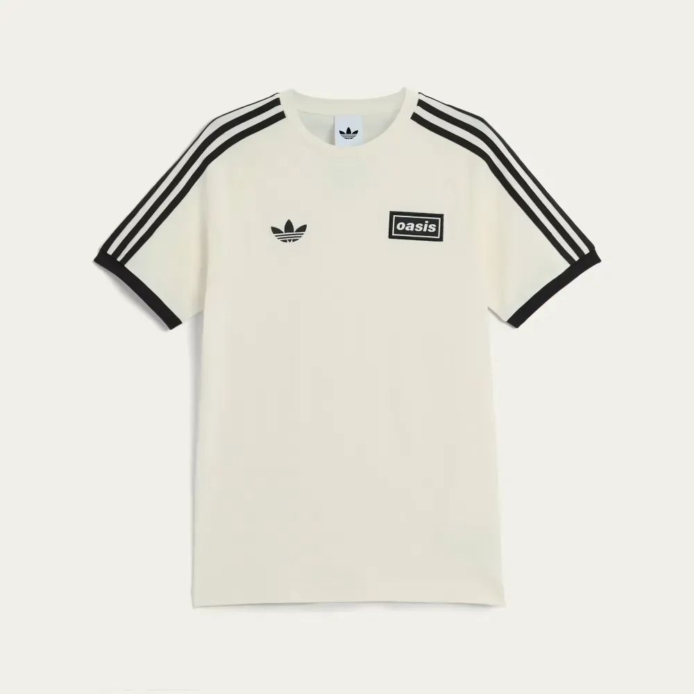 Oasis x adidas Camiseta Tour 3-Stripes Cream White