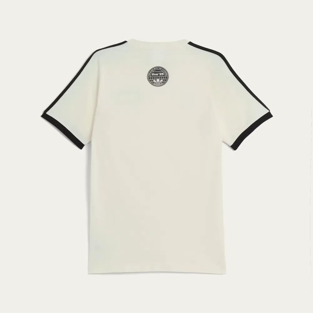 Oasis x adidas Camiseta Tour 3-Stripes Cream White