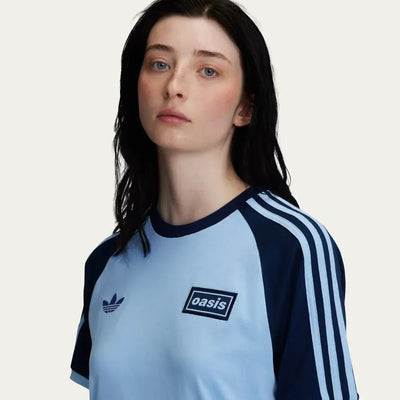 Oasis x adidas Camiseta Tour 3-Stripes Blue