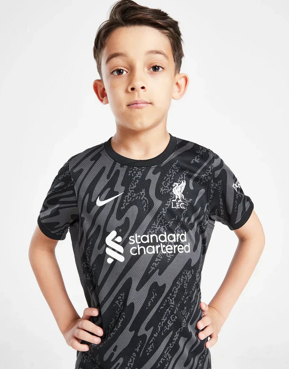 Kit de portero local del Liverpool para niños 2024/2025
