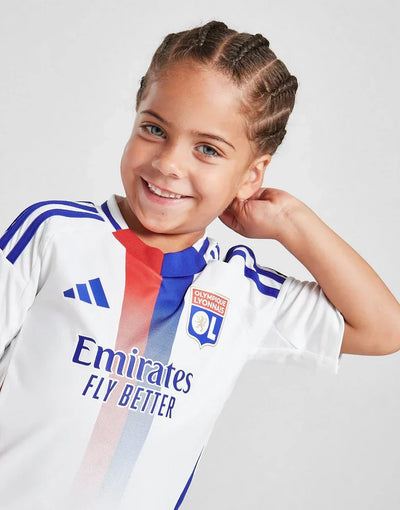 Primera equipación del Olympique Lyonnais infantil 2024/2025