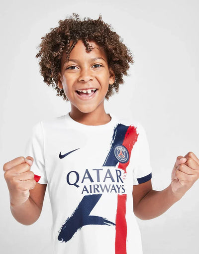 Camiseta de visitante del Paris Saint Germain para niños 2024/2025