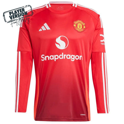 Camiseta de local del Manchester United 2024/2025, manga larga