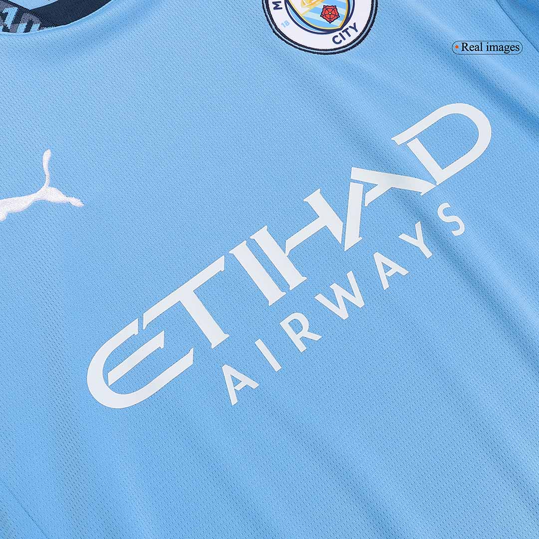 Camiseta local del Manchester City 2024/2025 - Blanco y azul
