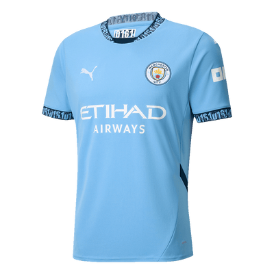 Camiseta local del Manchester City 2024/2025 - Blanco y azul