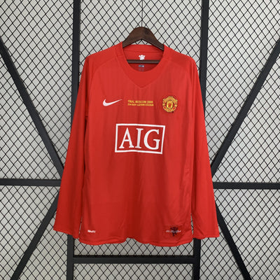 Camiseta retro local del Manchester United 2007/08 - Campeones