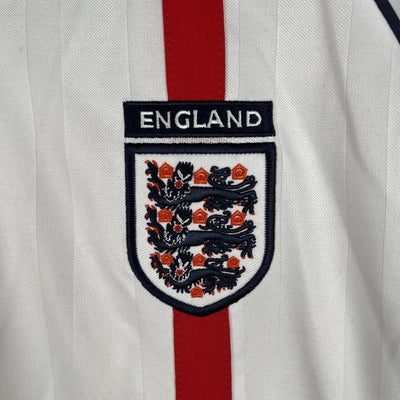 Camiseta retro de local de Inglaterra 2002 - Manga larga