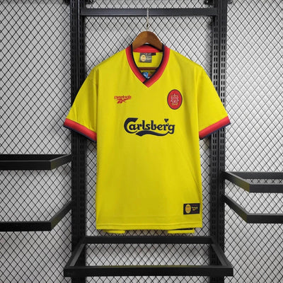 Camiseta retro de visitante del Liverpool 1998
