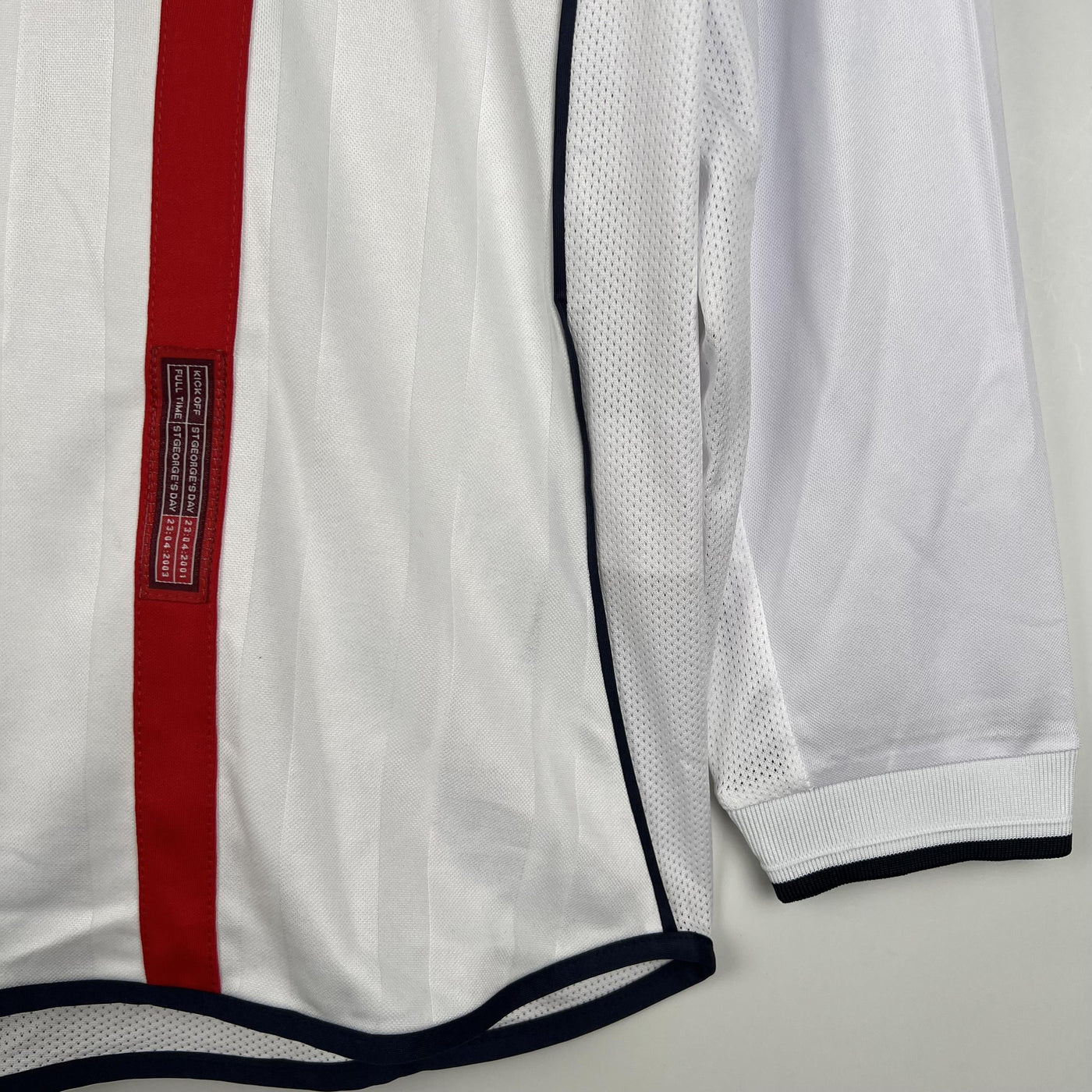 Camiseta retro de local de Inglaterra 2002 - Manga larga