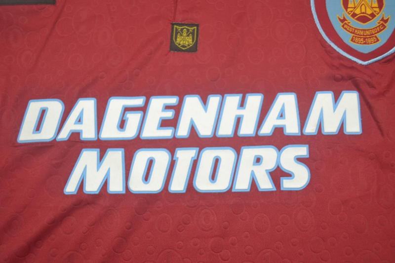 Camiseta retro de los 100 años del West Ham United