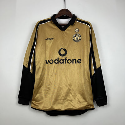 Camiseta retro del centenario del Manchester United (local, 2001/02) - Manga larga