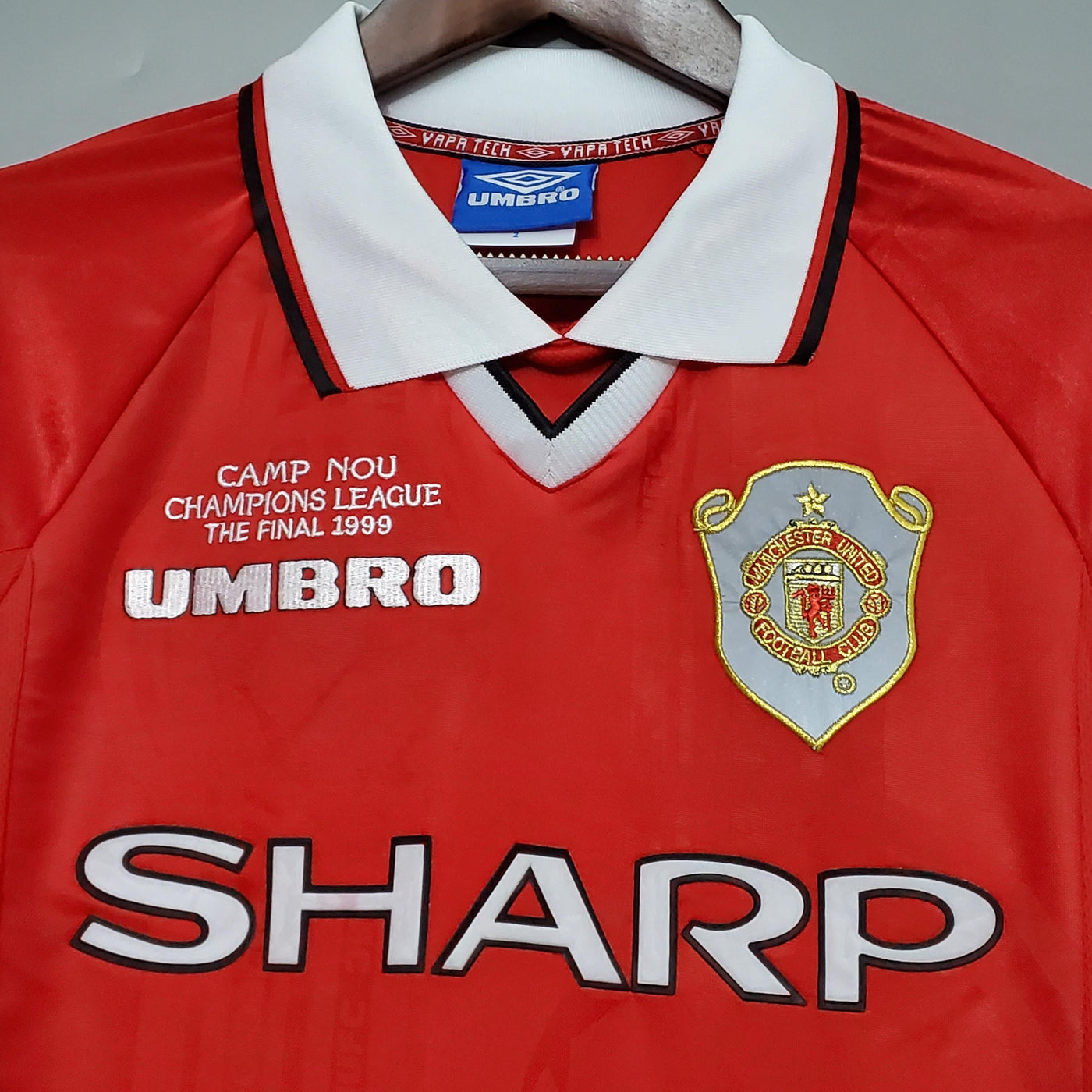 Camiseta retro local del Manchester United 1999/00 - Manga larga