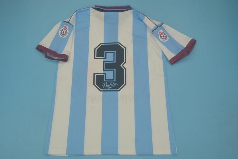 Camiseta retro de visitante del West Ham United 1991/1992