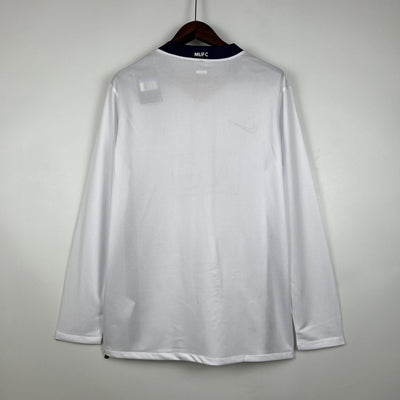 Camiseta retro del Manchester United blanca 2007/08