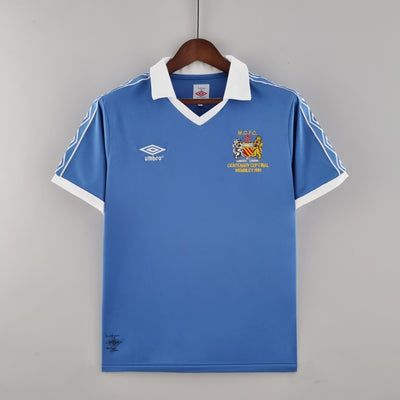 Camiseta retro local del Manchester City 1981/82