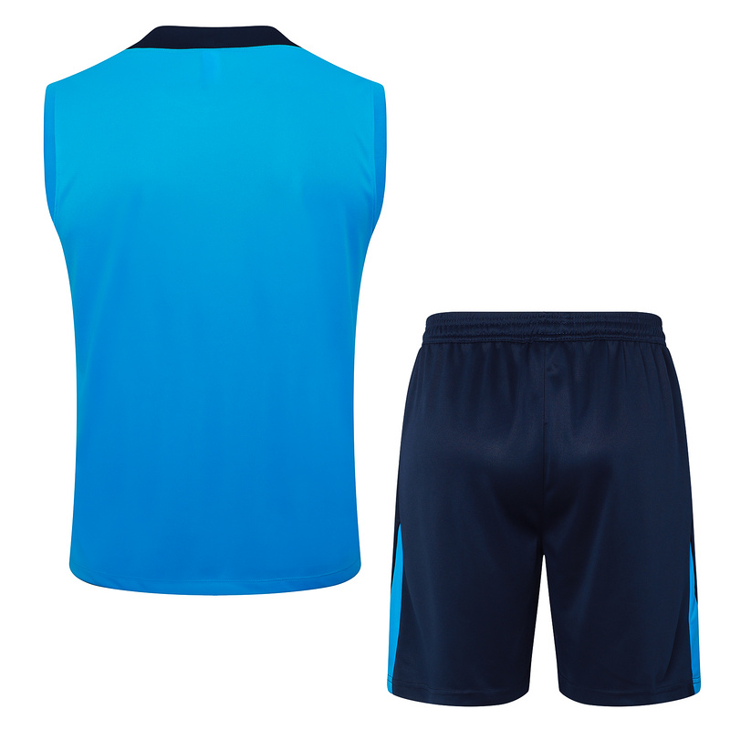 Camiseta de entrenamiento + pantalón corto del Chelsea (sin mangas)